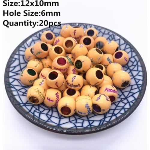 New 13x10mm 20pcs Retro Acrylic Beads Imitation Wood Beads Oval Shape For Handmade DIY Necklace Jewelry Accessories Making#11