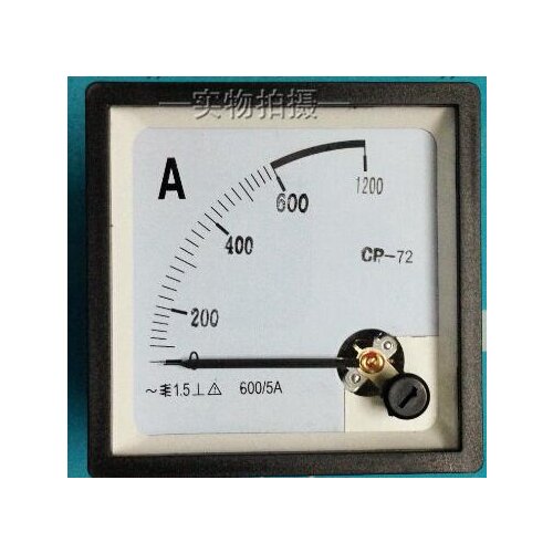 AC DC 1A 2A 3A 5A 10A 15A 20A 25A 30A 40A 50A Measuring Range Panel Mounting Ammeter Ampere Meter 72mm x 72mm