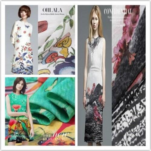 Digital printing silk linen cloth mulberry silk linen fabric linen fabricThe Chinese dress skirt dress hanfu