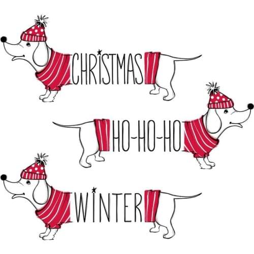 DABOXIBO Christmas Cute Dog Clear Stamps Mold For DIY Scrapbooking Cards Making Decorate Crafts 2020 NEW Arrival