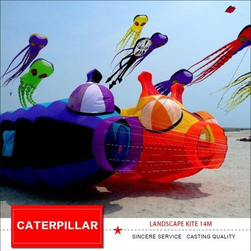 KITE PENDANT Caterpillar Landscape kite