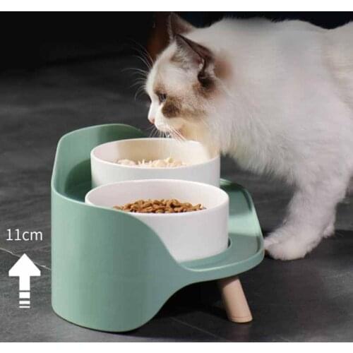 Pet Food Ceramic Bowl Cute Cat dog Bowl Water Basin Dog Pot Pet Drinking Eat Bowl Round Ceramic Bowl Feeders Pet Supplies