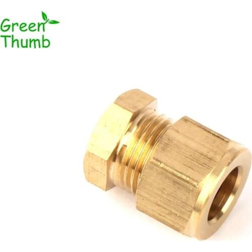 16pcs Inner Diameter 9.5mm Brass No Spray Adapters Garden Water Pipe High Pressure Brass Quick Connector