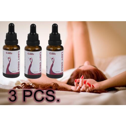 LADY ORGA- 3 PCS. Love Drops, Love Drink, Decals Correcting Peaceful Nights Are Only For Women 5-7 Drops Under The Tongue