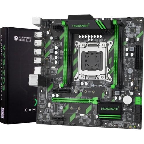 HUANANZHI X79 ZD3 Motherboard LGA2011 M-ATX SATA3 USB3.0 PCI-E 16X NVME NGFF M.2 SSD Support REG ECC RAM Xeon E5 C2/V1/V2CPU