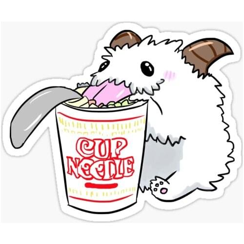 LoL Poro and Noodles Sticker