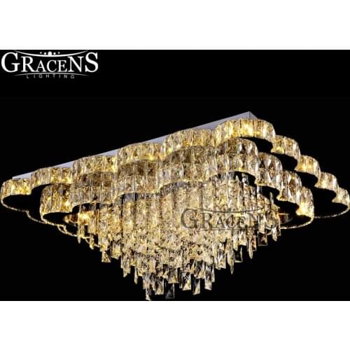 New Arrival Luxury Chandelier Light LED Chandelier Living Room Lighting Crystal Lamp Lustres Luminaires for Hotel Restaurant