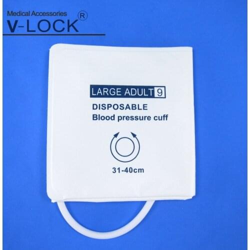 Extra large Adult disposable blood pressure cuff , one tube cuff Without TPU Bladder