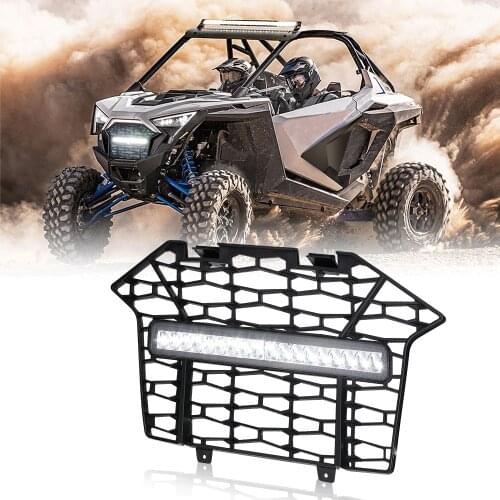 2020 KEMIMOTO UTV RZR Front Bumper Mesh Grille Grill 2020 2021 for Polaris RZR Pro XP / XP 4