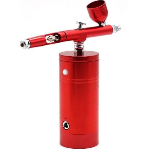 Mini Air Compressor Spray Gun Airbrush Set DIY Wall Drawing Painter Sprayer Gun 7CC Capacity Set 0.3mm For Art Car Model Tattoo