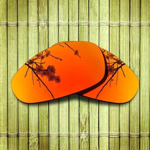 Polarized Replacement Lense For-Oakley Juliet Sunglasses Frame - Fire Red Color Mirrored Coating