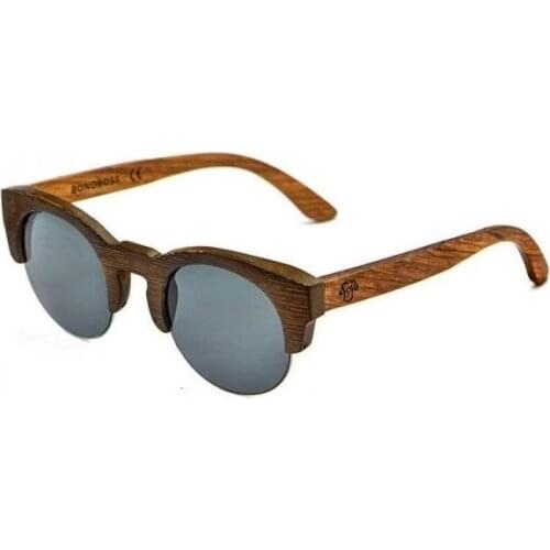 Polarized Sunglasses Bamboo Wood and Zebrano Gray Lenses Woody