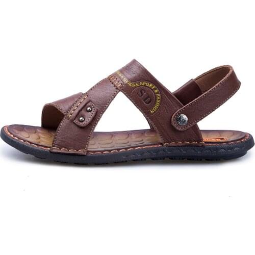 Old Man Sandals 2019 Summer New 40-50 Years Old Mens Middle-aged Non-slip Soft Bottom Dad Sandals And Slippers