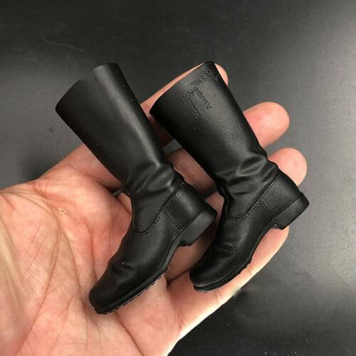 1:6th World War II German SS Defence Army Hollow Boots For 12" Male Body Doll