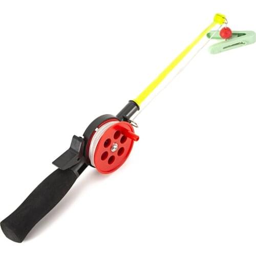 Ice Fishing Child Fishing Rod High-Resistance Beginner Poles Outdoor Sport for Kids Children Lakes River Ice Fishing Rod
