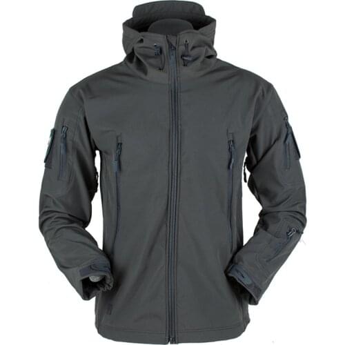 Outdoor soft shell Jacket Men Camo fleece Lined windproof waterproof breathable Hooded Rain coat Tactical Hunting Hiking Jacket