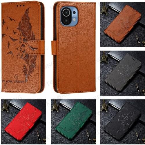 Ultra Thin Card Slot Leather Case For XiaoMi 11 Ultra 10 10T 9 9T 9SE A3 CC9 E Poco F2 M2 M3 X3 F3 Note 10 Lite Pro Wallet Cover