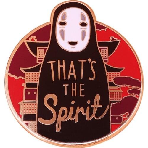 Spirited Away Enamel Pin Badge on Backpack No Face Man Brooch Pins for Clothes Broche for Women Girls Gift