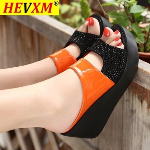 New Arrival 2021 womens sandals Women Summer Fashion Leisure Fish Mouth Sandals Thick Bottom Slippers wedges shoes women