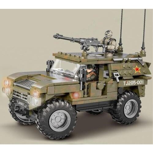 2021 World War 2 WW2 Army Military Soldier City Police SWAT Armored Vehicle Model Building Blocks Bricks Kids Toys