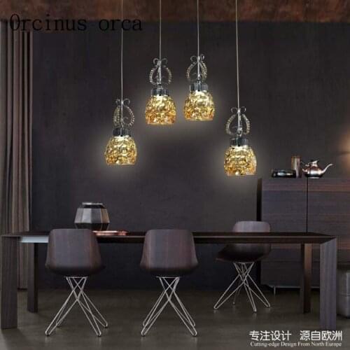American luxury led chandelier living room bedroom restaurant bar European style creative personality crystal lamp