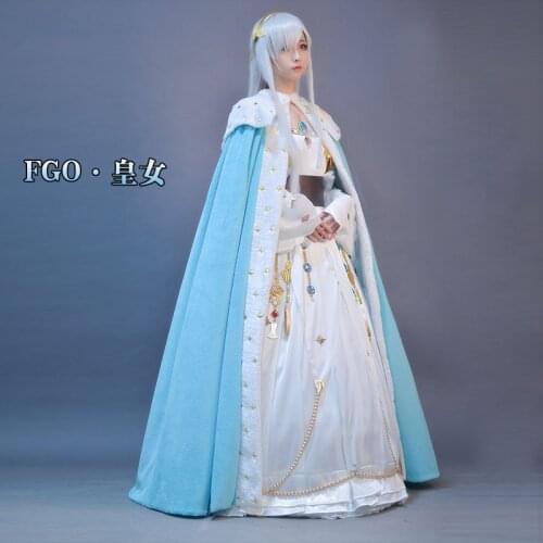 Anime! Fate/Grand Order FGO Anastasia Empress Gorgeous Classical Dress Elegant Uniforms Cosplay Costume For Women Free Shipping