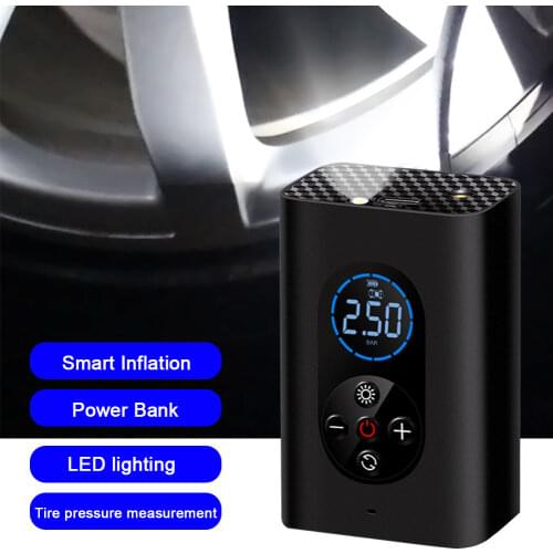 150PSI Car Air Pump Cordless Portable Vehicle Tire Inflator Smart Wireless Air Pump Bicycle Tire Electric Air Pump Bike Inflator