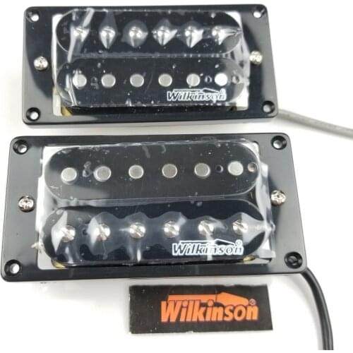 Wilkinson Black open Double coil Electric Guitar Humbucker Pickups (Bridge & Neck Pair)