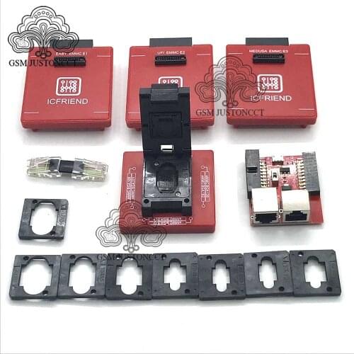 E-MATE X 13 in 1 Emate pro box V3 Version E-Socket 13 in 1 No welding BGA169E BGA162 BGA221 for EASY JTAG riff medusa ufi box