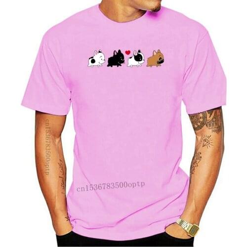 One yona Mens Frenchie Family French Bulldog Dog Lover T Shirts Cotton Clothes Vintage Short Sleeve Tee Gift Idea T-Shirt