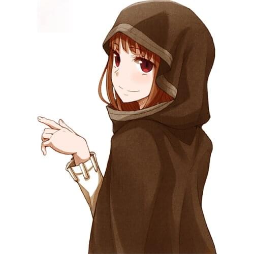 Personality Spice and Wolf Car Stickers and Decals Refrigerator Surfboard Waterproof Occlusion Scratch Decor Apply To Car Window