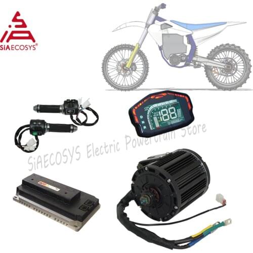 Most Powerful SIA Kit 7500W QS138 90H 120 140KMPH IPM Mid Drive Motor Kits Powertrain for Electric Offroad Dirtbike ATV Go Kart