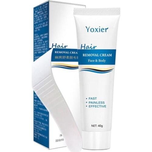 40g Painless Hair Removal Cream Face Arm Leg Back Underarms Bikini Line Full Body Repair Gentle Non-Irritating Skin Care