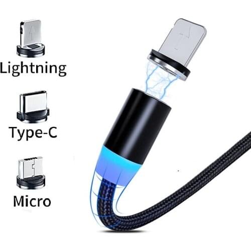 Magnetic Charger Micro USB Cable plug Round Magnetic Cable plug Fast Charging Wire Cord Magnet USB Type C Cable plug free