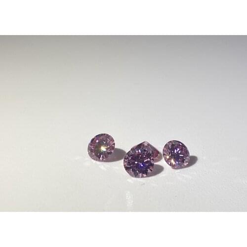 Meisidian GRA Pink Moissanite Round Brilliant Cut 4.5mm 0.4carat VVS1 Synthetic Stone Price