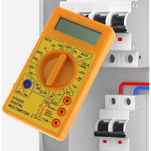 Mini Pocket Digital AC/DC Voltage Multimeter Current Amp Ohm Voltmeter Ohmmeter Tester Portable Diode Triode Monitoring Regulato