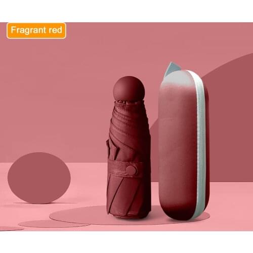 Mini Fashion Umbrella Pocket Custom Made Small Fresh Vinyl Umbrella Rain Women Waterproof Men Sun Parasol Convenient