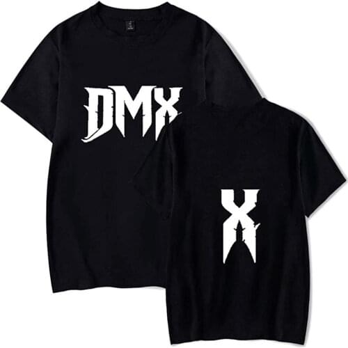 2021 American Rapper DMX Hip Hop Print Mens Clothes graphic t shirts Streetwear Harajuku t-shirts Dark Man X shirt Tops