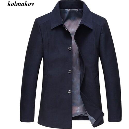 2020 New Arrival Spring Style Men Jacket Coat High Quality Turn-down Collar Solid Single Breasted Mens Leisure Jacket M-4XL