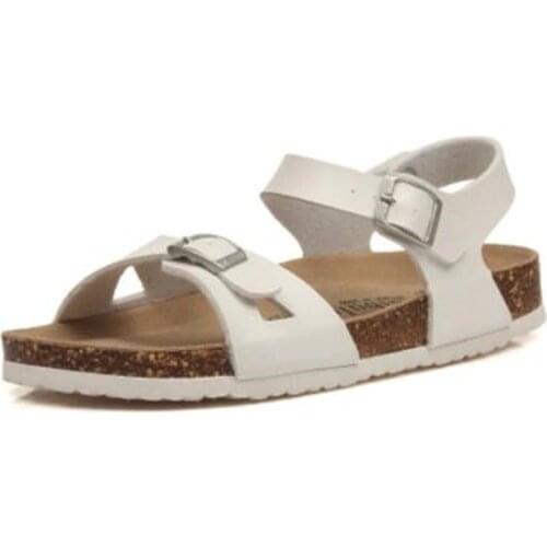 Unisex Fashion Double Buckle Cork Sandals Flat with 2021 New Men Summer Beach Patchwork Casual Shoe Black White Brown Beige Pink