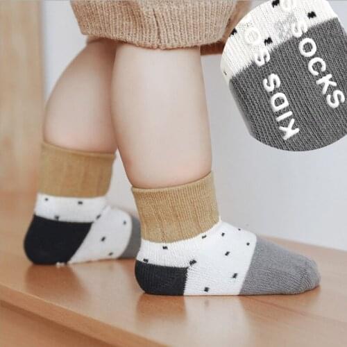 Baby boys non-slip socks girls newborn infant cool socks kids childish toddler warm cotton cute short anti slip sock accessories