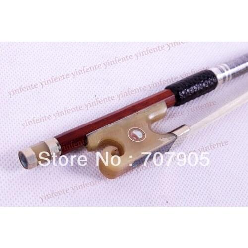 New 4/4 Violin Bow Silver Color Bow string Ox horn Frog Brazil wood