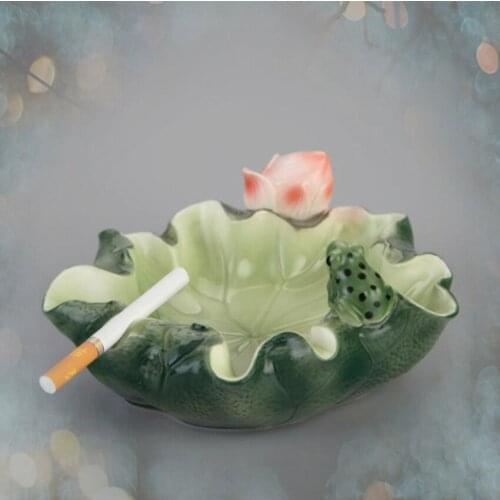 Europe Retro ashtray Personality Lotus Ashtrays Fashion Home decoration Mens Ash Tray ceramic ashtray Indoor accessories