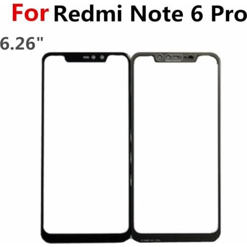 For Xiaomi Redmi Note 6 Pro Touch Screen Sensor Glass Panel note6 proTouchscreen Panel Front Outer Glass Replace Parts Repair