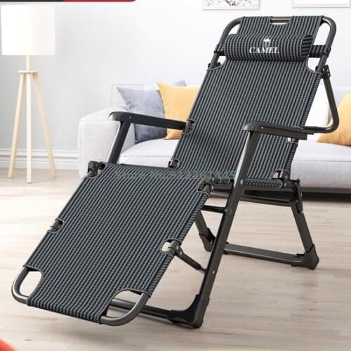Recliner Folding Lunch Break Summer Chair Balcony Leisure Portable Office Siesta Bed Summer Couch