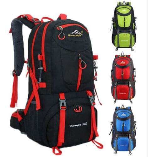 Mountaineering bag male leisure travel bag female waterproof large-capacity outdoor sports hiking backpack 40L 50L 60 liters