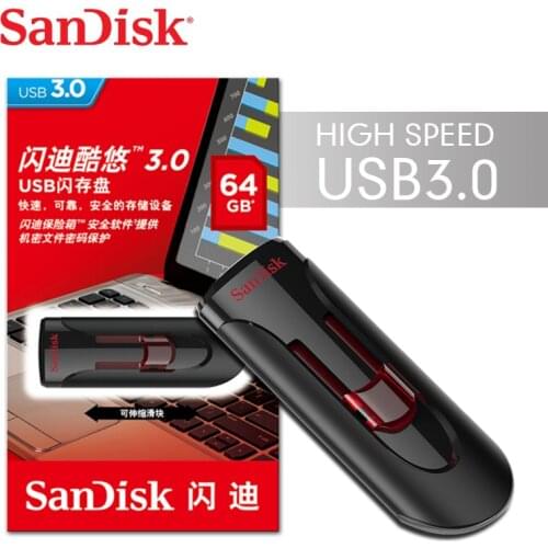 SanDisk CZ600 usb flash USB 3.0 Pendrive 16GB 32GB 64GB 128GB USB Flash Drive Stick pendrive 3.0 Disk cle usb high speed
