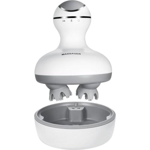 3D Waterproof Electric Head Massager Wireless Scalp Massage Promote Hair Growth Body Deep Tissue Vibrating Massager