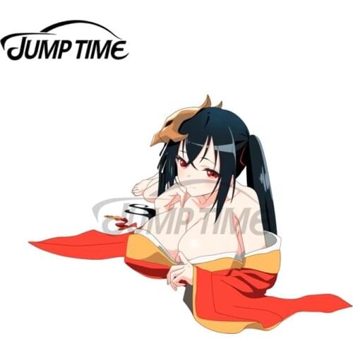 JumpTime 13 x 10.2cm Sexy Taihou Kimono Boobs Azur Lane Hentai Waterproof Surfboard Car Stickers Anime VAN Personality Decal