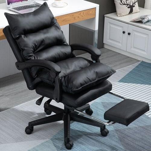 Small Apartment Lift Swivel Computer Chair Boss Executive Home Backrest Office Chairs Dormitory Study Leisure Reclining Armchair